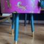 Pink Tiger Round Wooden Side Table With Drawer, thumbnail 7 of 7