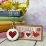 I Love You Mini Matchbox Cross Stitch Kit, thumbnail 1 of 6