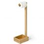 Solid Natural Oak Contemporary Roll Stand, thumbnail 1 of 3