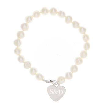 Personalised Freshwater Pearl Initial Bracelet, 2 of 7