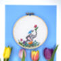 Elephant And Flowers Cross Stitch Kit, thumbnail 4 of 8