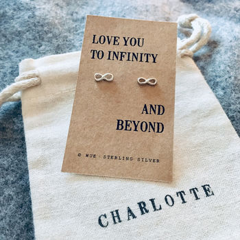 Infinity Silver Earrings. Love You To Infinity, 3 of 4