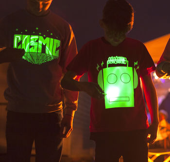 Robot Glow In The Dark Interactive Kids T Shirt, 3 of 7