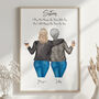 Sisters Always There Personalised Print Gift, thumbnail 1 of 6