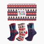 Women's Bamboo Socks Gift Box Christmas Trees, thumbnail 1 of 4