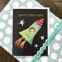 Mini Space Happy Birthday Card, thumbnail 1 of 5