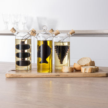 Two In One Oil And Balsamic Vinegar Bottle, Grape, 3 of 4