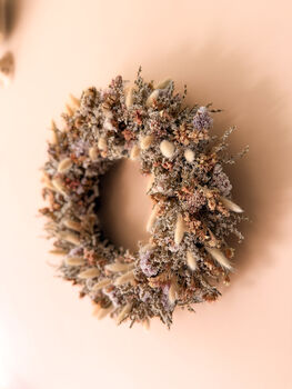 Dried Flower Wreath With Statice, 3 of 5