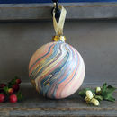 Marbled Ceramic Bauble By Marmor Paperie | notonthehighstreet.com