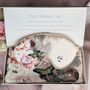 Silk Pillowcase And Eye Mask Giftbox Sleep Mask And Pillow Case Pink Floral 100% Pure Soft Mulberry Silk Luxury Travel Gift Set, thumbnail 1 of 12
