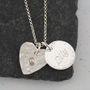 Sterling Silver Name With Birthstones Necklace, thumbnail 3 of 6