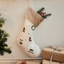 Personalised Plush Neutral Christmas Stocking, thumbnail 1 of 4