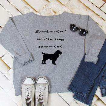 Sweatshirt Springin' With My Spaniel, 2 of 3