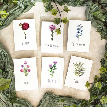 Wildflower Floral Table Name Card, 8 of 9
