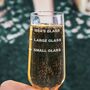 Personalised Measures Champagne Flute, thumbnail 2 of 8