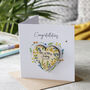 Personalised Wedding Day Floral Magnet And Card, thumbnail 3 of 5