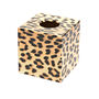 Wooden Leopard Tissue Box Cover, thumbnail 2 of 4