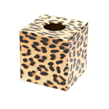 Wooden Leopard Tissue Box Cover, 2 of 4
