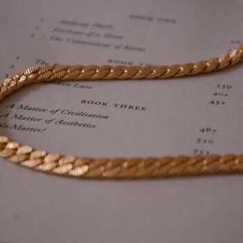 Vintage 1980s Chunky Gold Plated Chain Necklace, 2 of 3