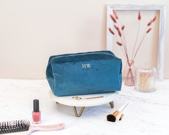 Personalised Velvet Makeup Bag, 8 of 11