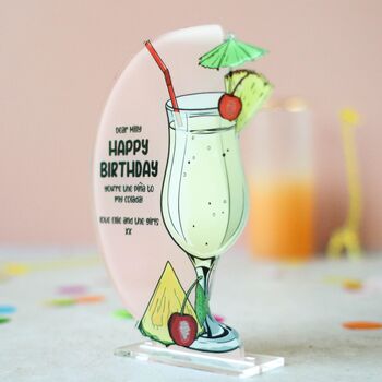 Personalised Pina Colada Cocktail Card, 6 of 7
