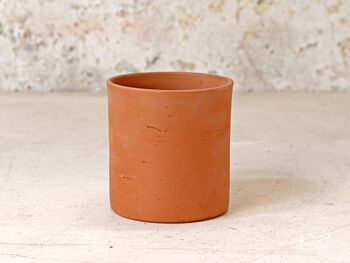 Tall Cylinder Terracotta Plant Pot, 3 of 4