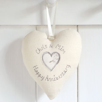 Personalised Wedding Anniversary Heart Gift, 12 of 12