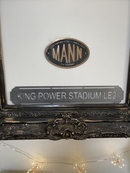 King Power Stadium Metal Football Street Sign Designed And Made In Britain, 3 of 8