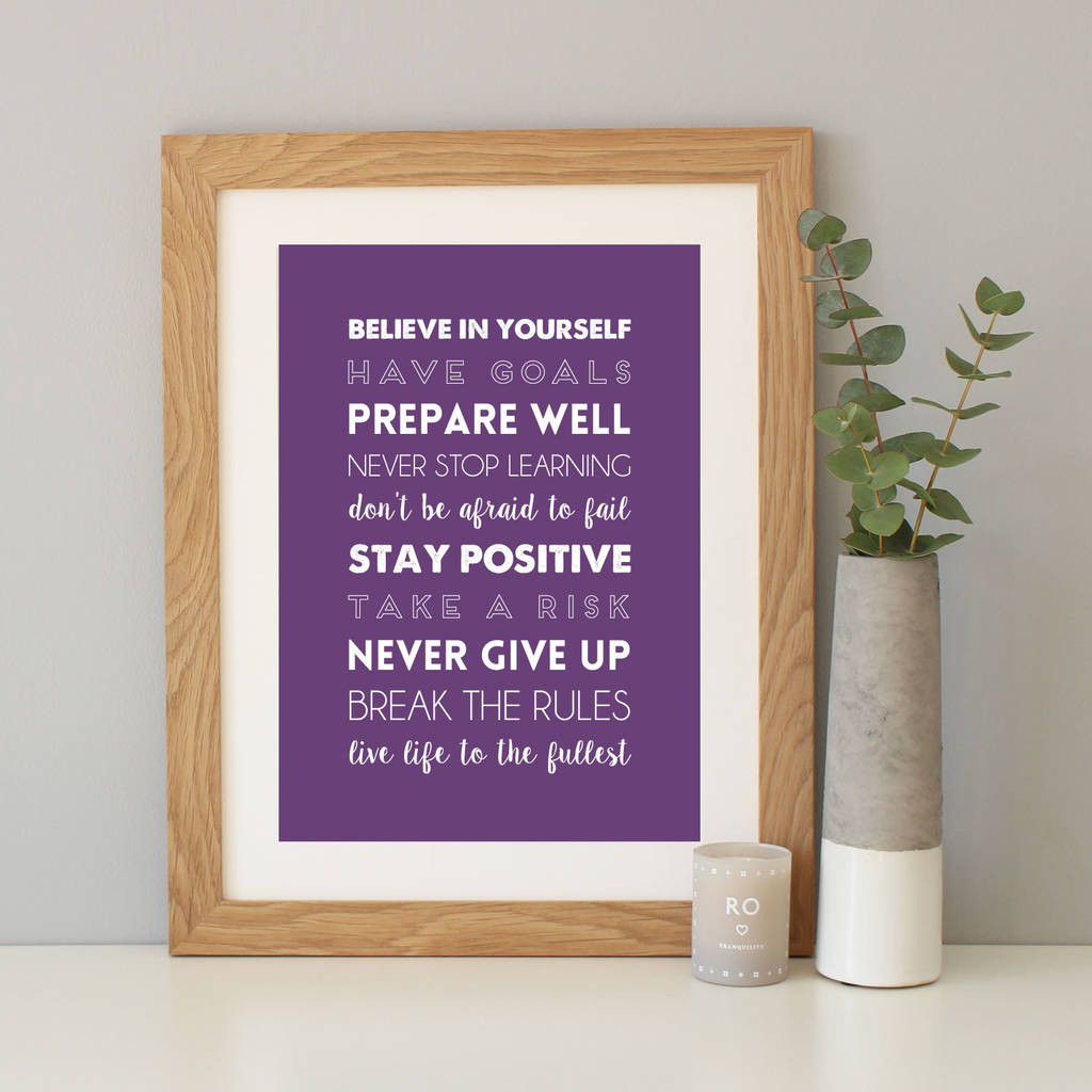 live life fullest quotes rules for success u0027 inspirational quote print by hope and love