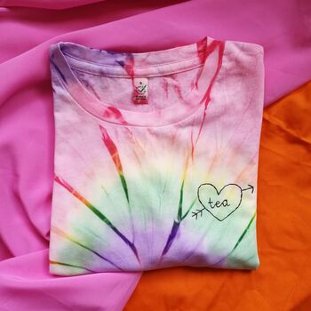 Embroider Your Own Rainbow Tie Dye T Shirt Kit, 4 of 7