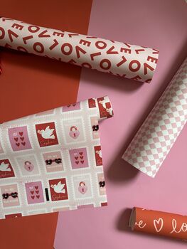 Valentine's Block Love Wrapping Paper, 5 of 7