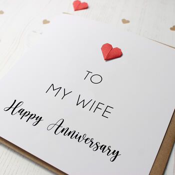 Wedding Anniversary Card For Wife, 2 of 6