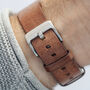 Brancaster Mens Personalised Watch With Leather Strap, thumbnail 3 of 8