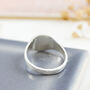 Silver Textured Signet Ring, thumbnail 5 of 10