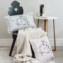 Little Bunny Cushion In Blush Pink, thumbnail 3 of 3