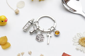New Baby Keyring. Baby Shower Gift, 3 of 12