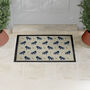 Cocker Spaniel Black Dog Pattern Door Mat, thumbnail 1 of 3