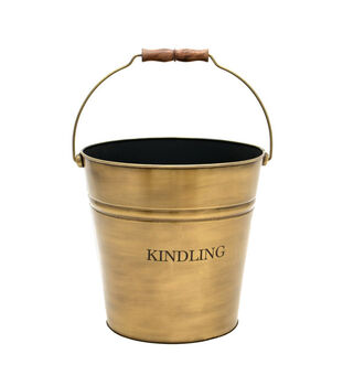 Fireside Brass Kindling Bucket, 2 of 3