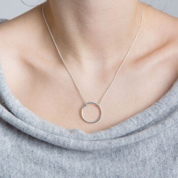 Sterling Silver Single Circle Bracelet, 6 of 6