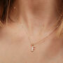 Solid Gold Diamond Initial Pendant, thumbnail 1 of 12
