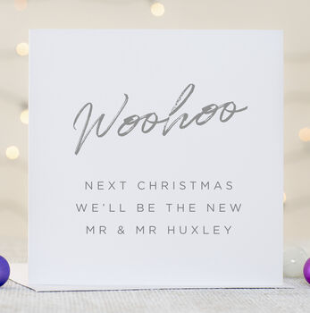 'Next Christmas We'll Be Married' Christmas Card, 2 of 4