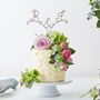 Personalised Arrow Initial Wire Wedding Cake Topper, thumbnail 4 of 8
