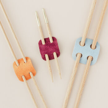 Suede Knitting Needle Holders, 3 of 7