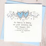 Personalised Hearts Wedding Card, thumbnail 3 of 3