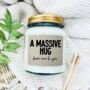 A Massive Hug From Me To You Candle And Dried Flowers, thumbnail 2 of 7