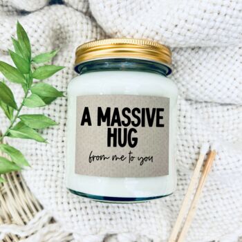 A Massive Hug From Me To You Candle And Dried Flowers, 2 of 7