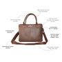 Personalised Leather Oxford Zip Up Satchel, thumbnail 7 of 12