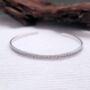 Sterling Silver Bark Textured Cuff Bangle, thumbnail 1 of 4