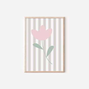 Girls Personalised Floral And Butterfly Wall Print Gallery Set, 2 of 5