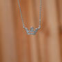 British Crown Pendant Necklace, thumbnail 1 of 4